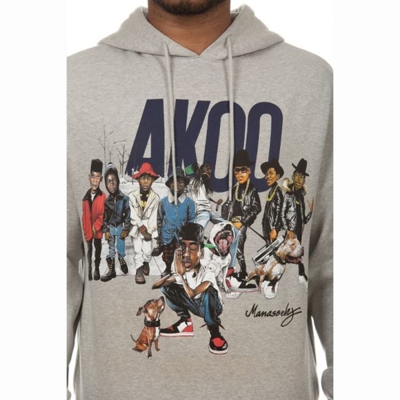 Akoo Screen Printed Crew Hoodie - Picture 10 of 14